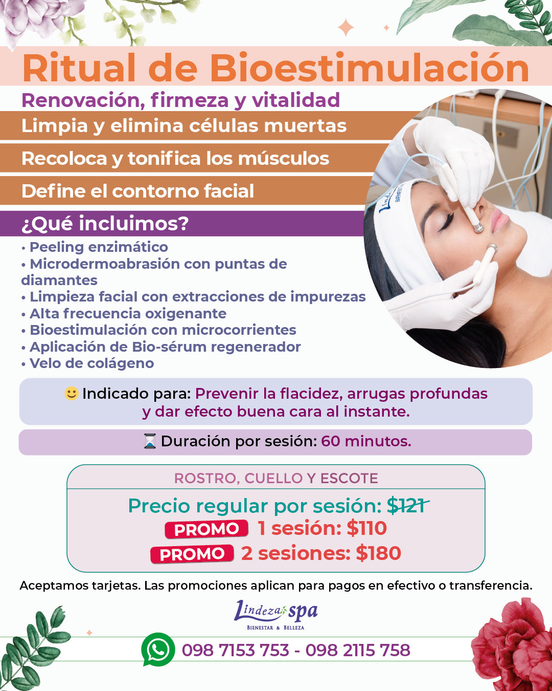 Bioestimulación, microcorrientes, estetica facial, spa en Guayaquil, Spa en Nueva Kennedy, firmeza facial, reafirmación facial, cómo tensar los músculos faciales sin inyecciones ni dolor, rejuvenecimiento