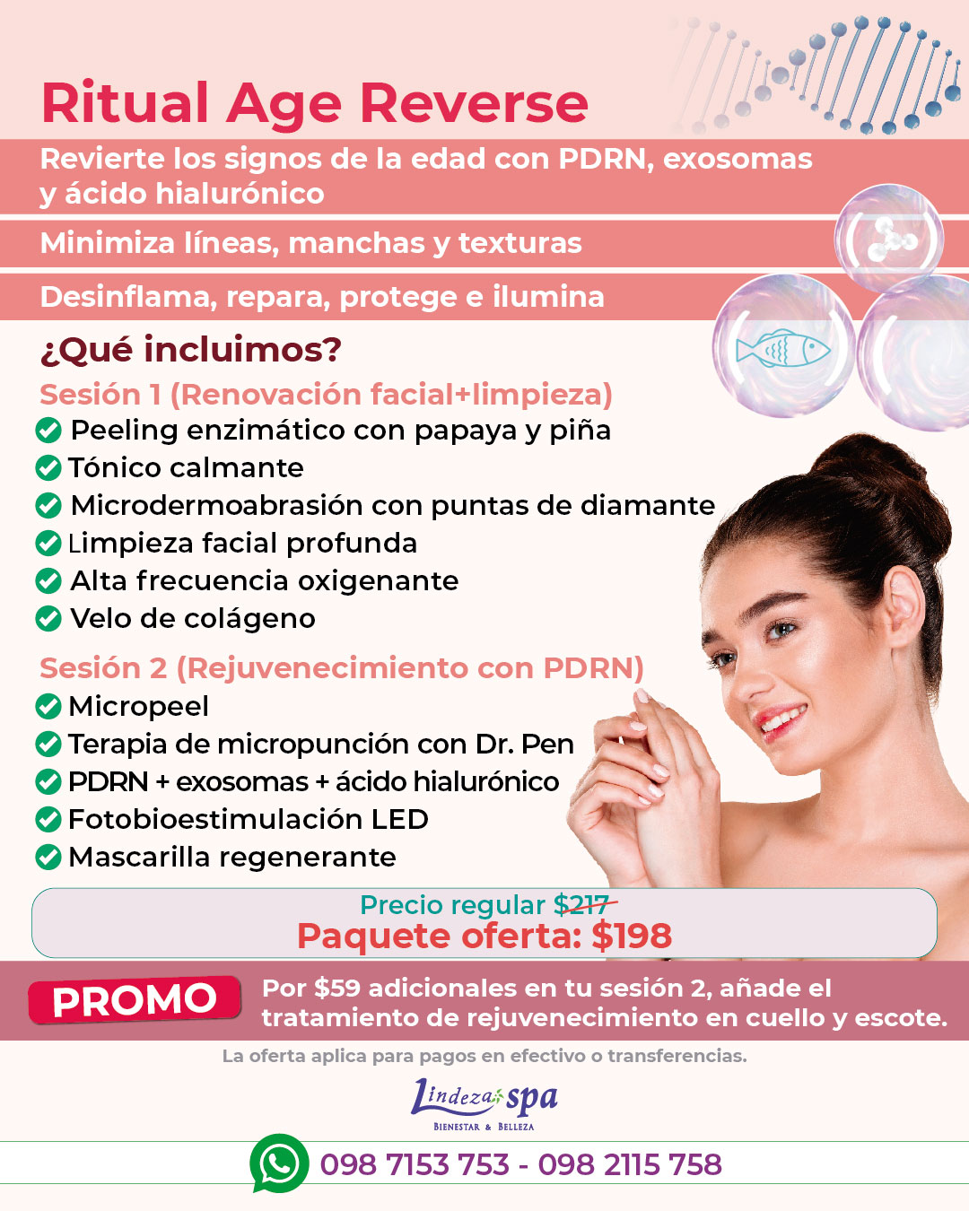 Ritual Age Reverse, Facial PDRN, rejuvenecimiento, mejora arrugas, cosmética coreana en Guayaquil, estética Guayaquil, rejuvenecimiento sin inyecciones, sin cirugía